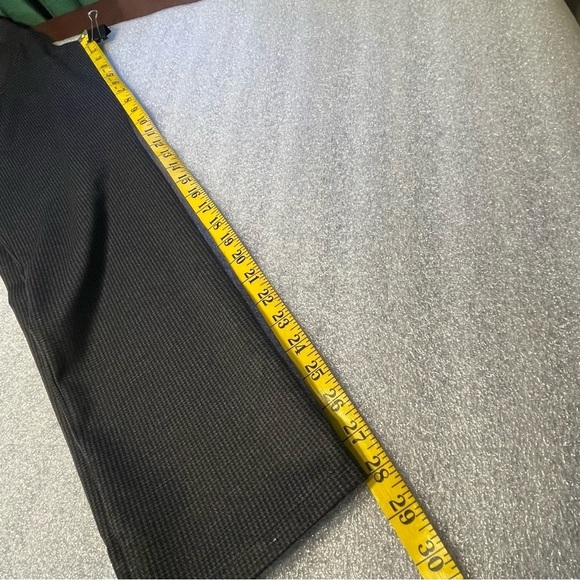 DKNY Women's Pull On Ponte Dress Ankle Pant Grey Houndstooth stretch Size L NEW - Picture 9 of 10